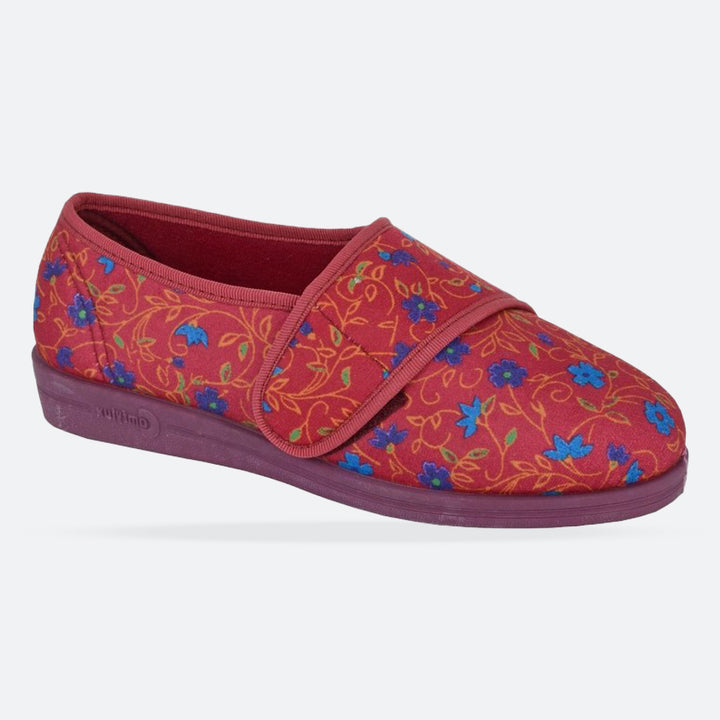 Womens Wide Fit Comfylux Sally Slippers