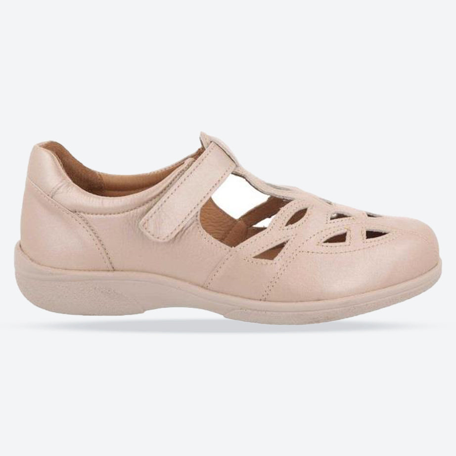 Women's Wide Fit DB Ayla Shoes in Navy Leather - Image 7
