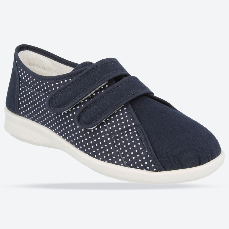 Womens Wide Fit DB Celene Canvas Shoes in Beige Canvas - Image 9