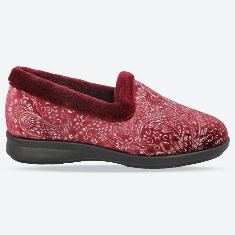 Womens Wide Fit DB Devizes Shoes in Navy Textile - Image 7