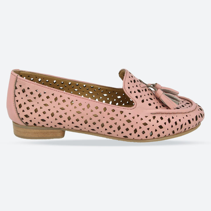 Womens Wide Fit DB Driffield Shoes in Navy - Image 1