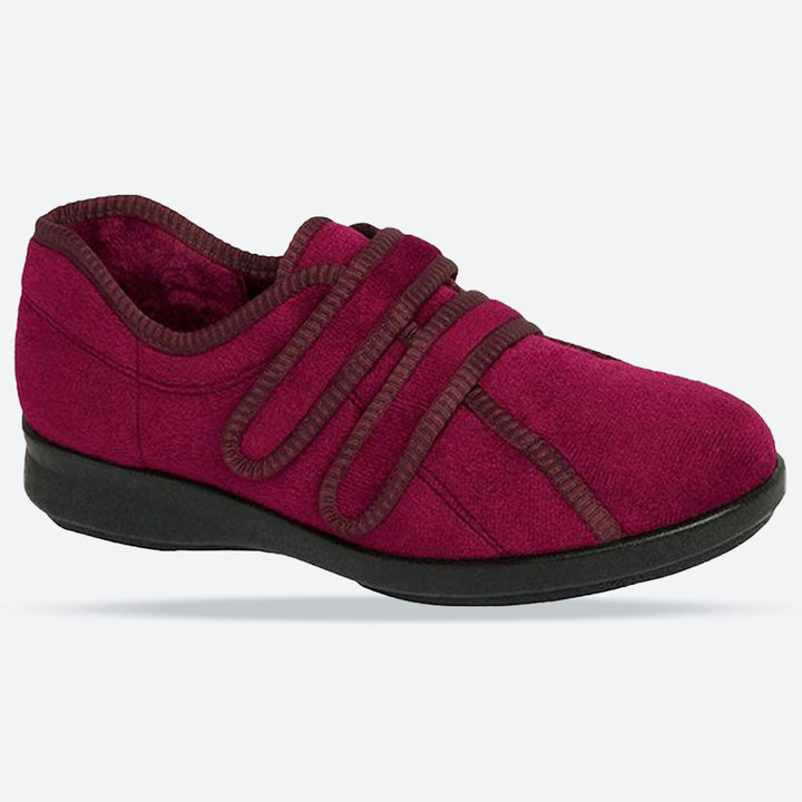 Womens Wide Fit DB Eunice Slippers in Navy - Image 1