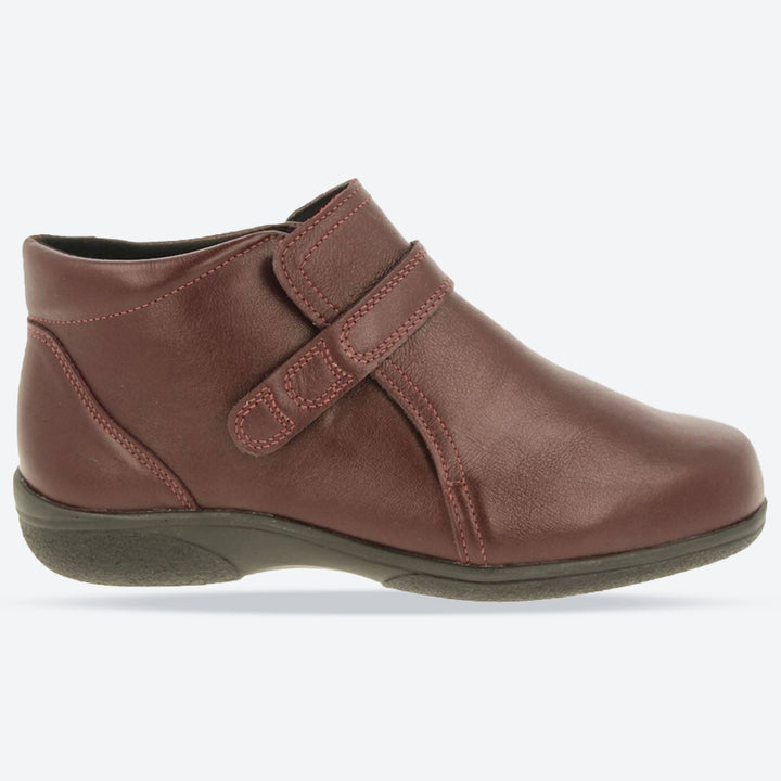 Womens Wide Fit DB Goldcrest Boots in Black Leather - Image 1