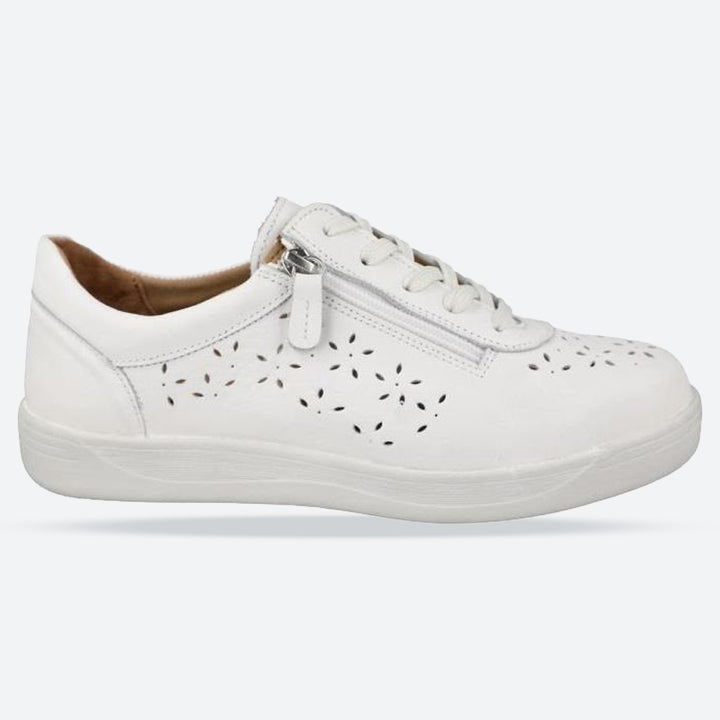 Women's Wide Fit DB Kaunas Shoes in Navy Leather - Image 1