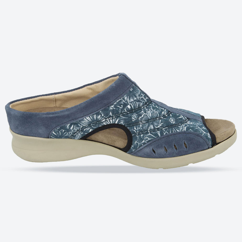 Womens Wide Fit DB Octavia Sandals in Navy - Image 6