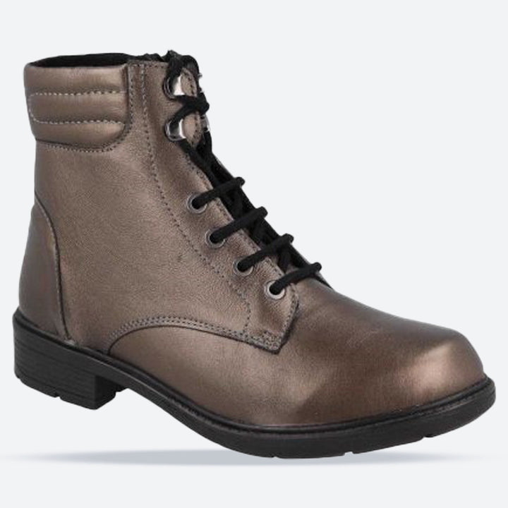Womens Wide Fit DB Reef Boots in Chestnut Brown - Image 1