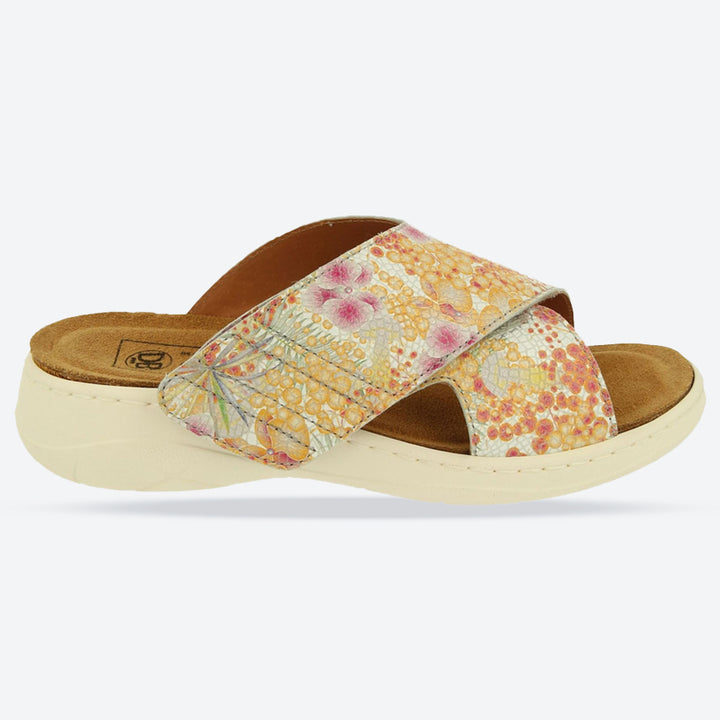 Womens Wide Fit DB Roxanne Sandals in Ocean Blue Multi Leather - Image 1