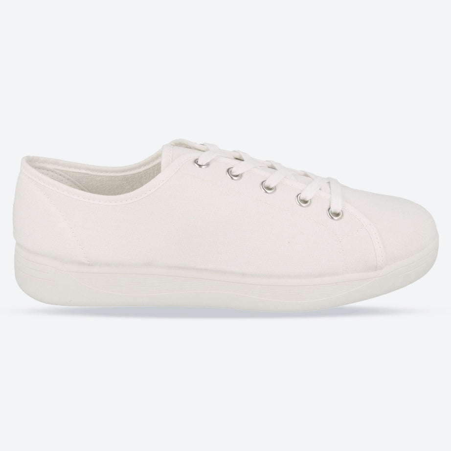 Womens Wide Fit DB Yoko Canvas in Washed Black - Image 8