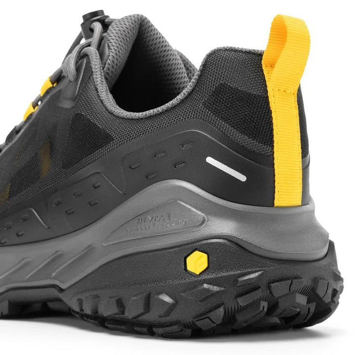 Men's Wide Fit Fitville Creekcross V1 Waterproof Hiking Trainers in Black/Grey - Image 1