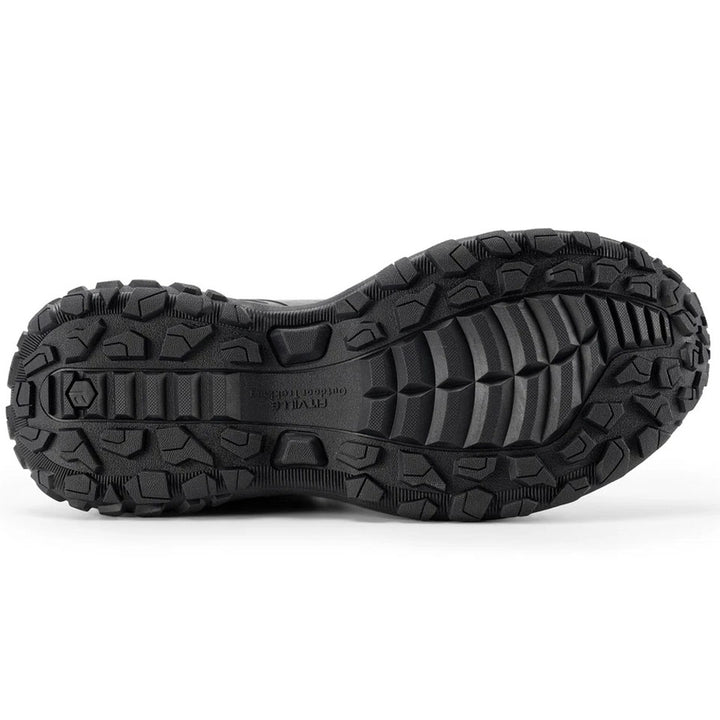 Men's Wide Fit Fitville Creekcross V1 Waterproof Hiking Trainers in Black/Grey - Image 1