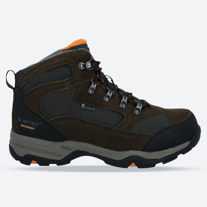 Men's Wide Fit Hi-Tec Storm Hiking Boots in Dark Chocolate/Dark Taupe - Image 1