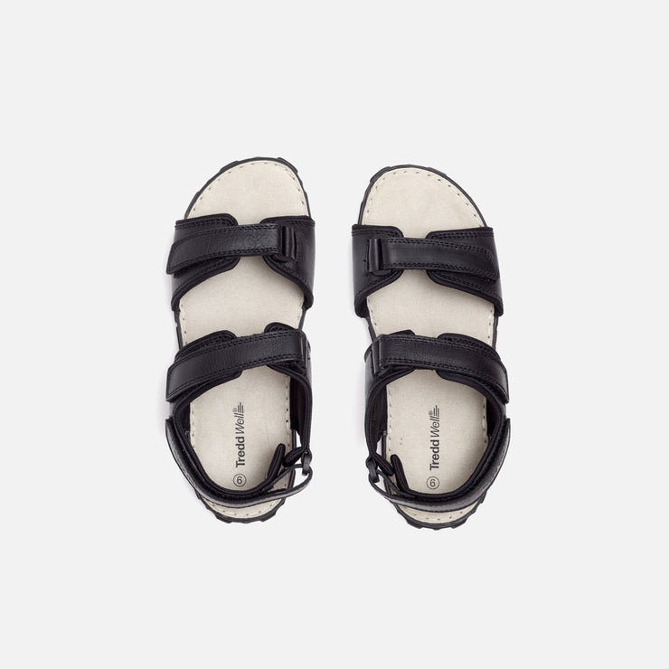 Tredd Well James Black Extra Wide Sandals-5