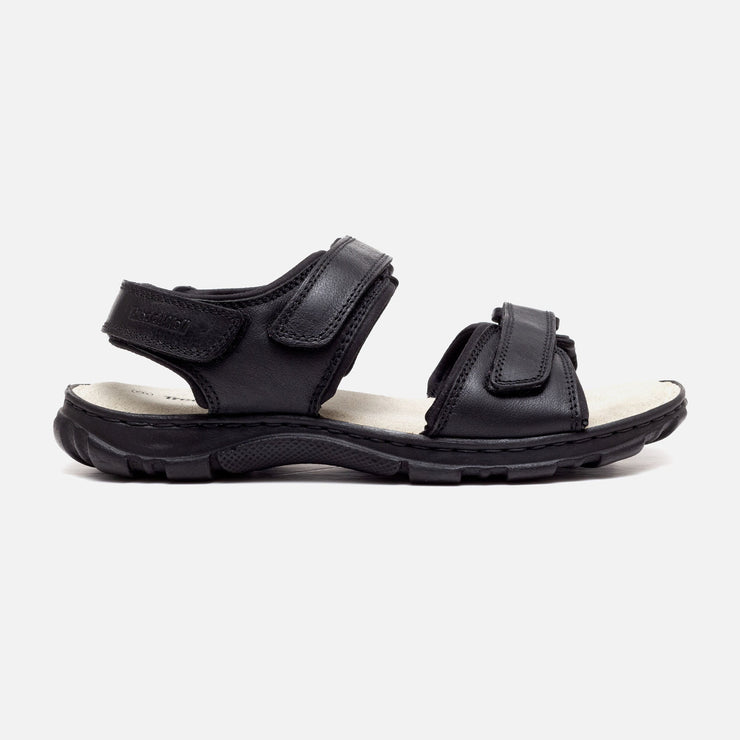 Tredd Well James Black Extra Wide Sandals-1