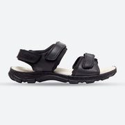 Mens Wide Fit James Leather Sandals by Tredd Well