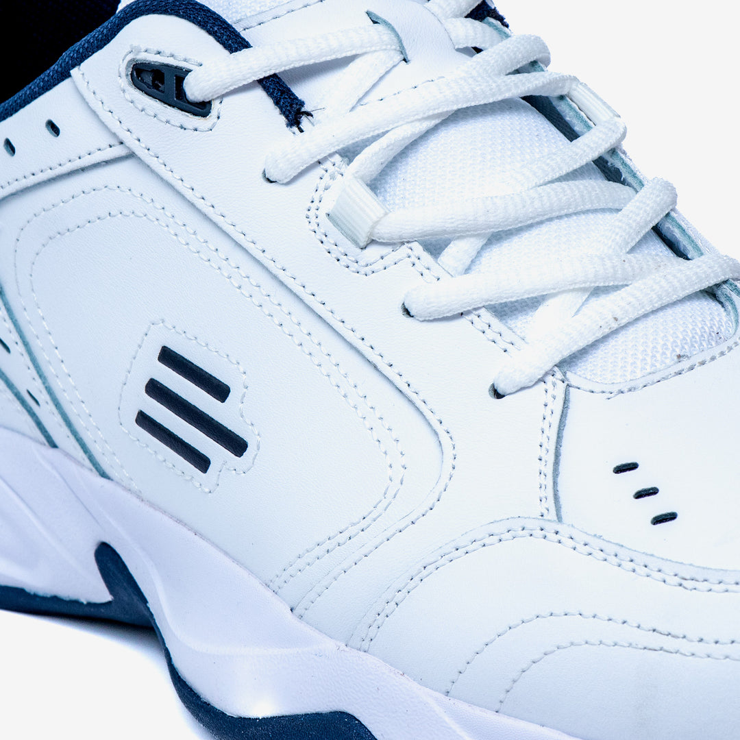 Tredd Men's Wide Fit Tredd Well Legend Trainers - White | Tredd Well | Wide ...