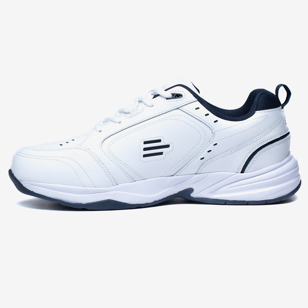 Tredd Men's Wide Fit Tredd Well Legend Trainers - White | Tredd Well | Wide ...