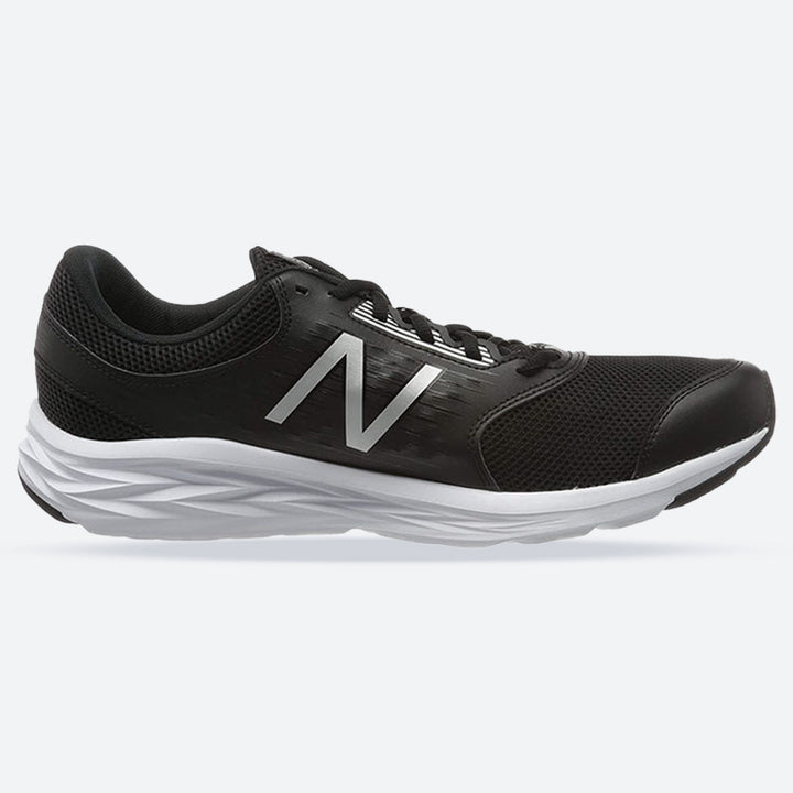 Mens Wide Fit New Balance M411LB1 Walking and Running Trainers in Black - Image 1