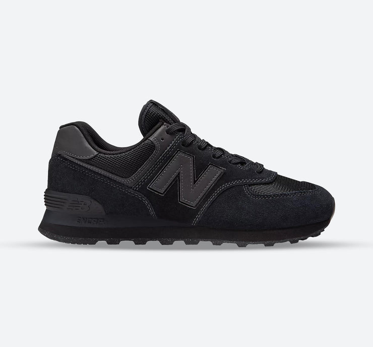 Women's Wide Fit New Balance  ML574EVE Running Trainers - Exclusive - Black ENCAP