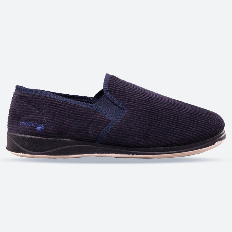 Mens Wide Fit Padders Albert Slip On Slippers
