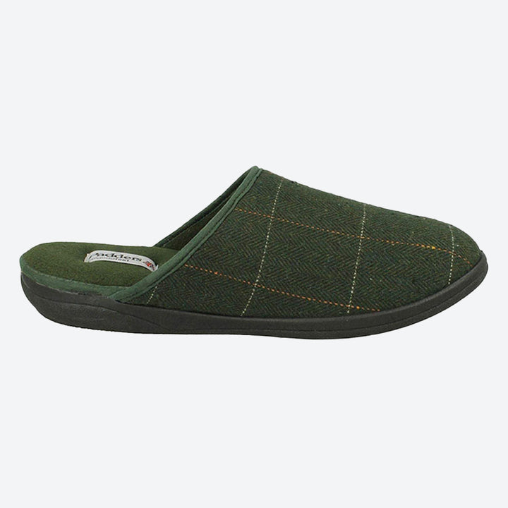 Mens Wide Fit Padders Stag Mule Slippers