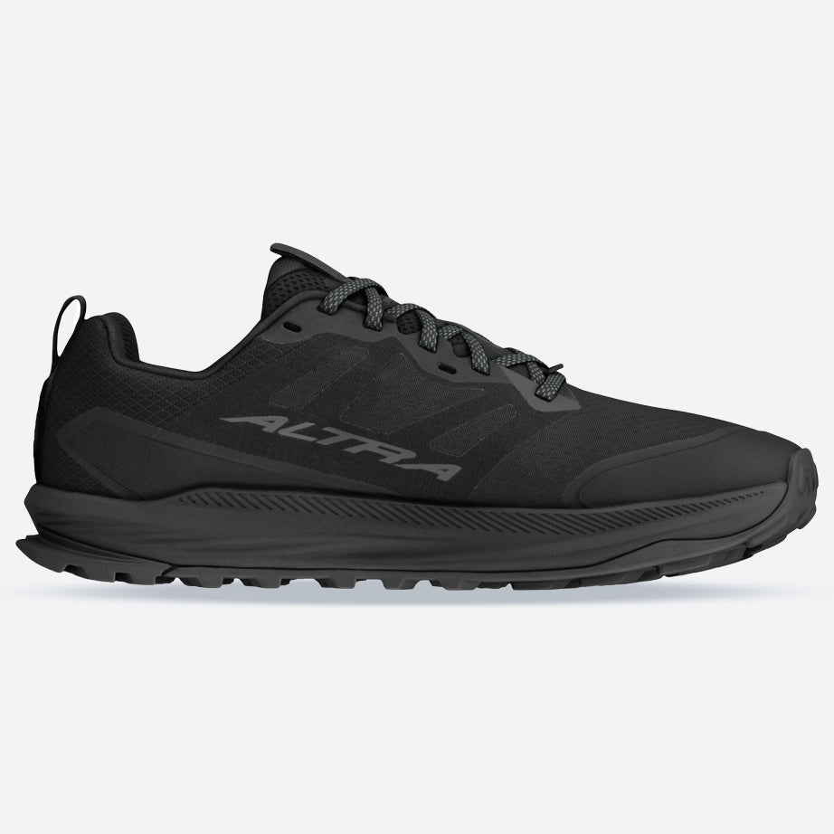 Men's Wide Fit Altra Lone Peak 9 Trail Running Trainers in Black - Image 1