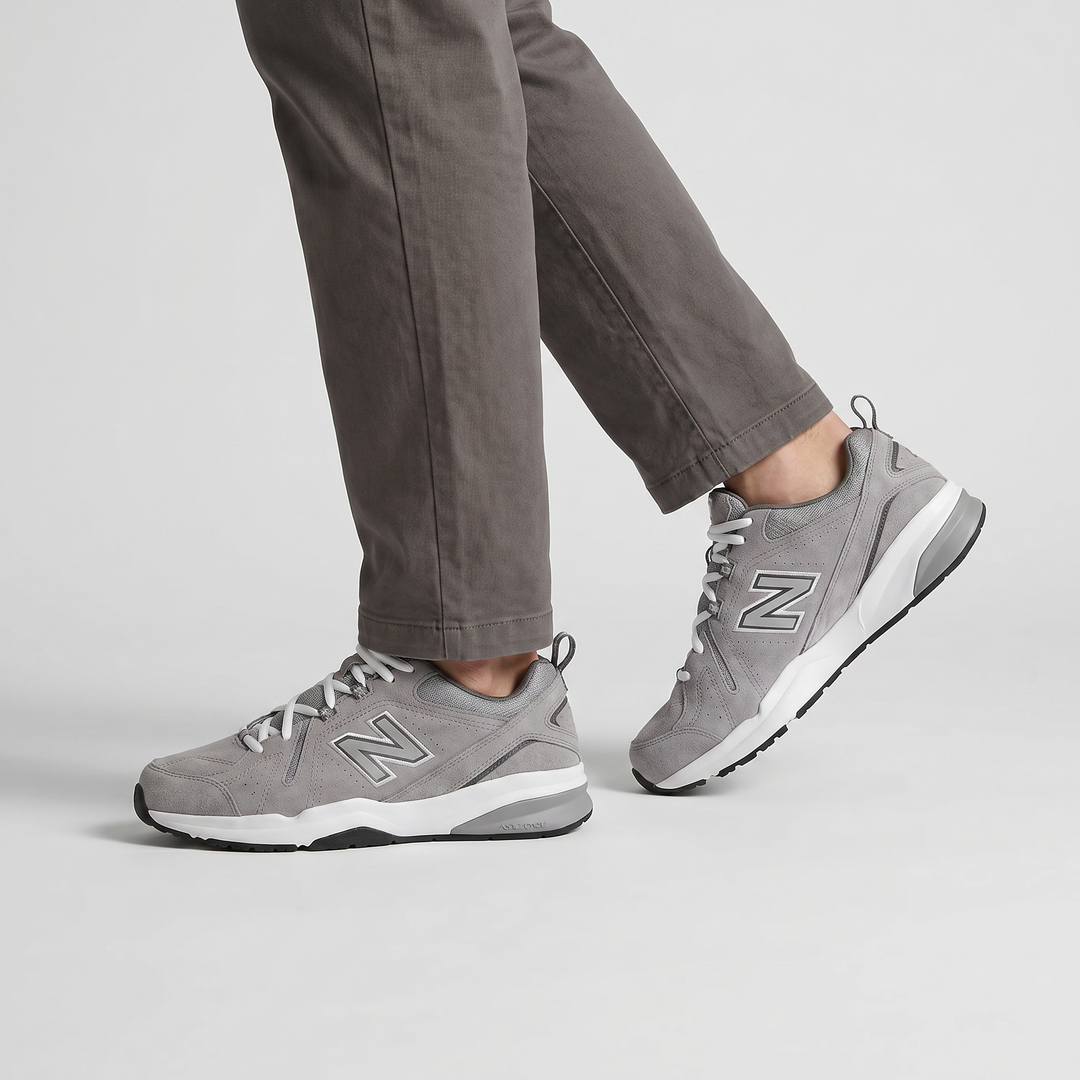 Mens Wide Fit New Balance MX608UG5 Walking & Running Trainers - ABZORB (New 624) in Grey - Image 4