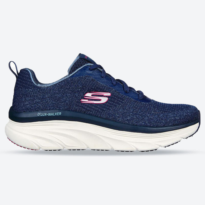 Women's Wide Fit Skechers 149815 Daily Beauty D'lux Vegan Walker Trainers in Black - Image 1
