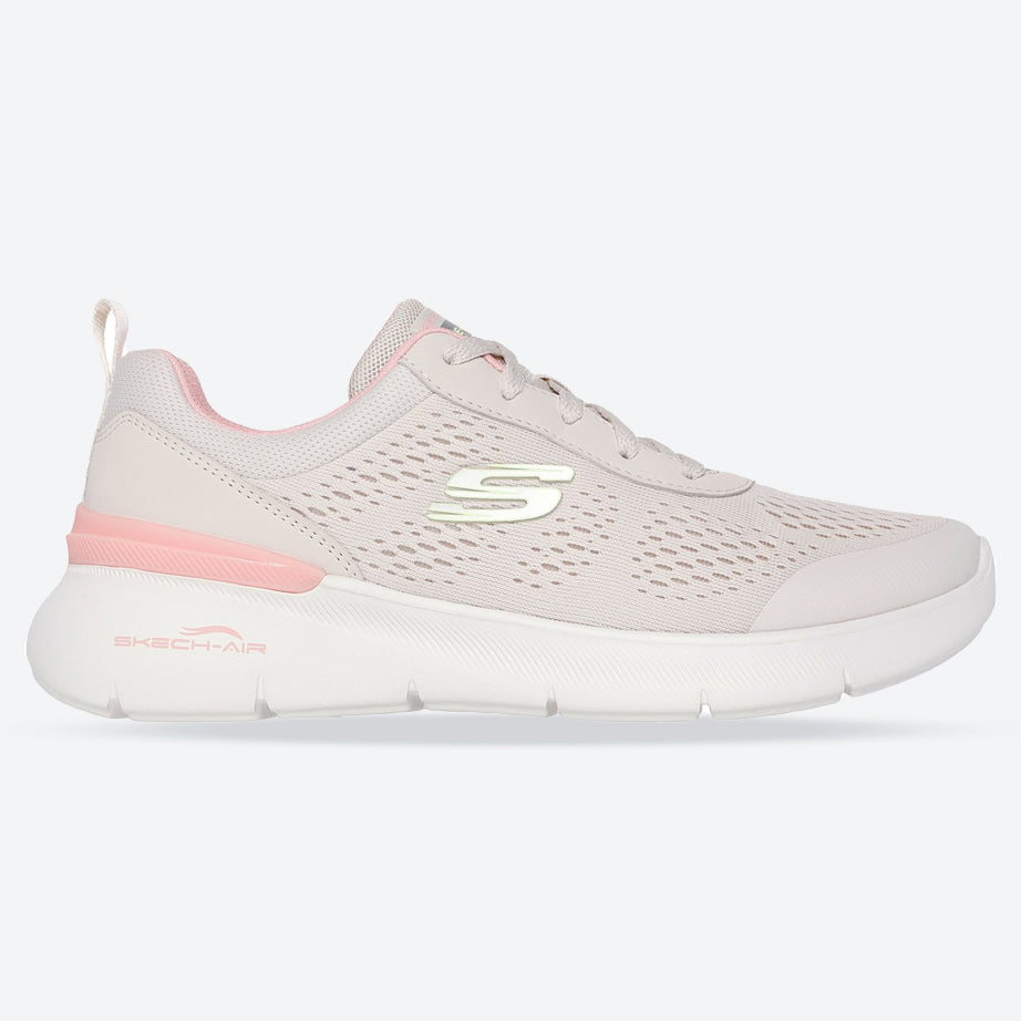 Women's Wide Fit Skechers 150370 Skech-air Dynamight 2.0 New Heights Trainers in Mauve - Image 12