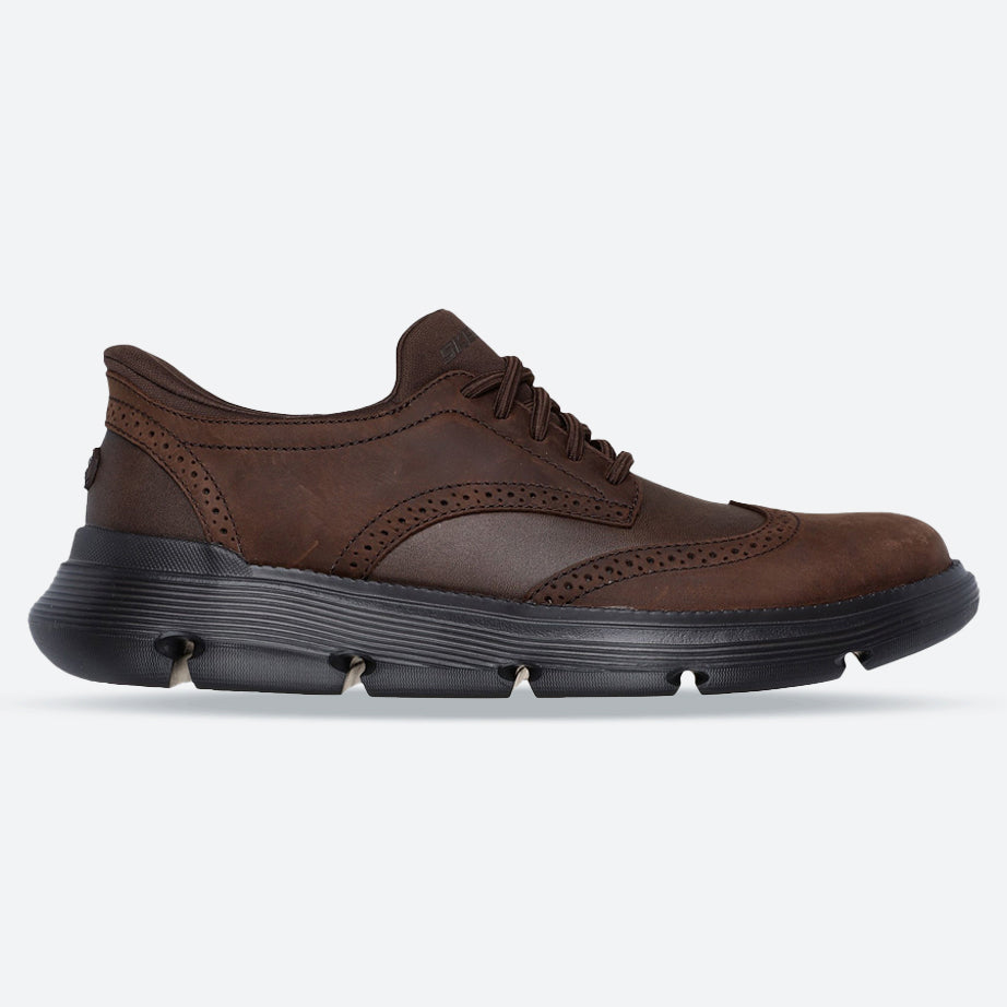 Men's Wide Fit Skechers 205311 Slip-ins Garza Sully Trainers in Cocoa - Image 13