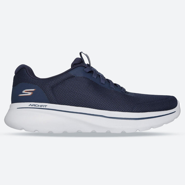 Men's Relaxed Fit Skechers 217078 Go Walk Arch Fit N Joy Cullman Trainers in Navy - Image 1