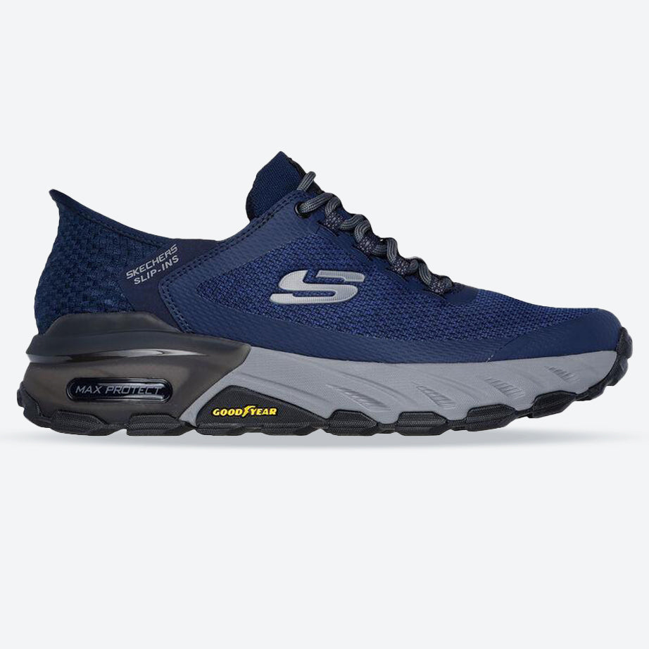 Men's Wide Fit Skechers 237309 Slip-ins Max Protect Assembly Trainers in Black - Image 12