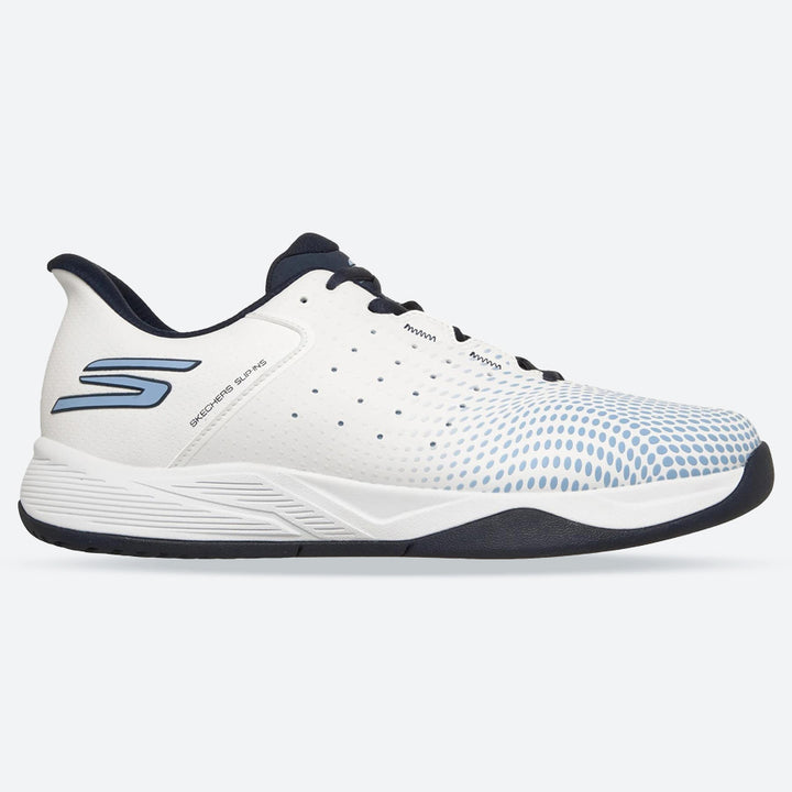 Men's Relaxed Fit Skechers 246101C Slip-ins Viper Court Reload Trainers in Grey/Charcoal - Image 1