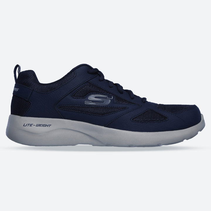 Men's Wide Fit Skechers 58363 Dynamight 2.0 Fallford Trainers in Black - Image 1