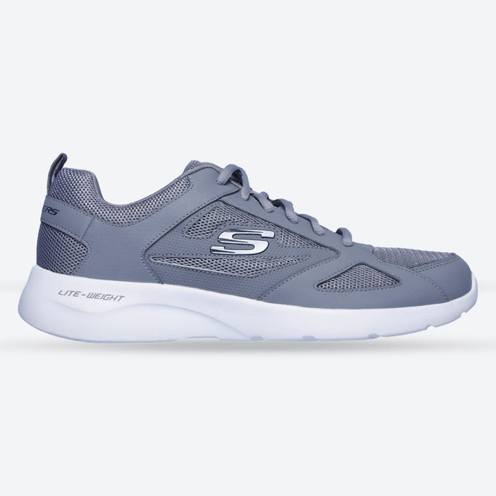 Men's Wide Fit Skechers 58363 Dynamight 2.0 Fallford Trainers - Grey in Grey - Image 1