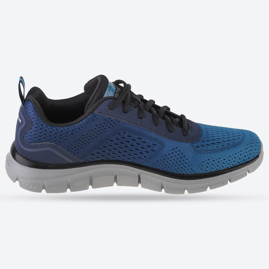 Men's Wide Fit Skechers 232399 Track-Ripkent Walking Trainers in Black/Charcoal - Image 9