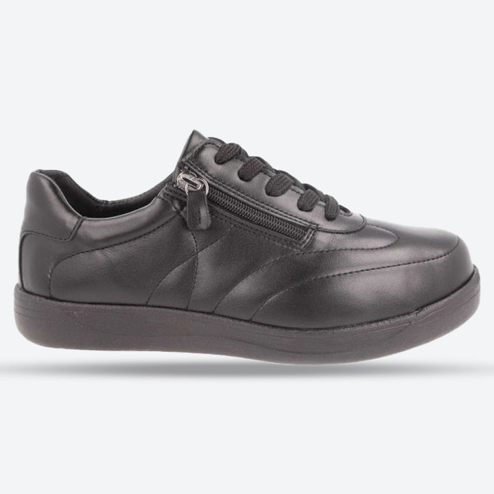 Women's Wide Fit DB Jessica Shoes in Black Synthetic - Image 1