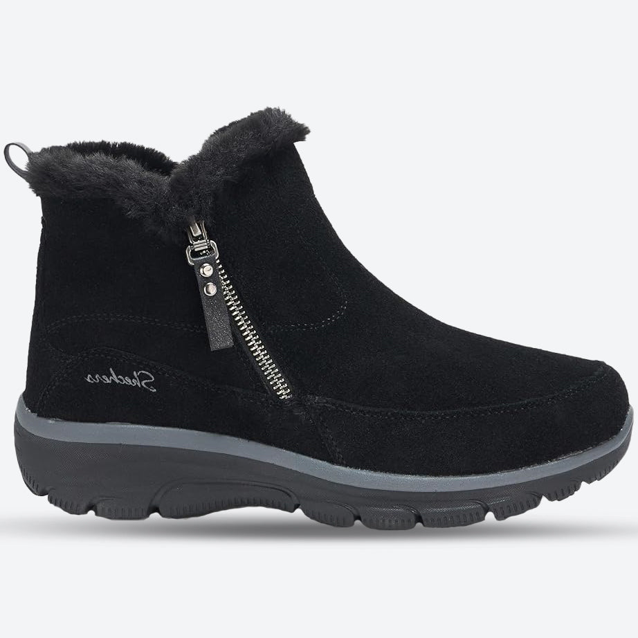 Womens Wide Fit Skechers 167862W Boots in Black - Image 6