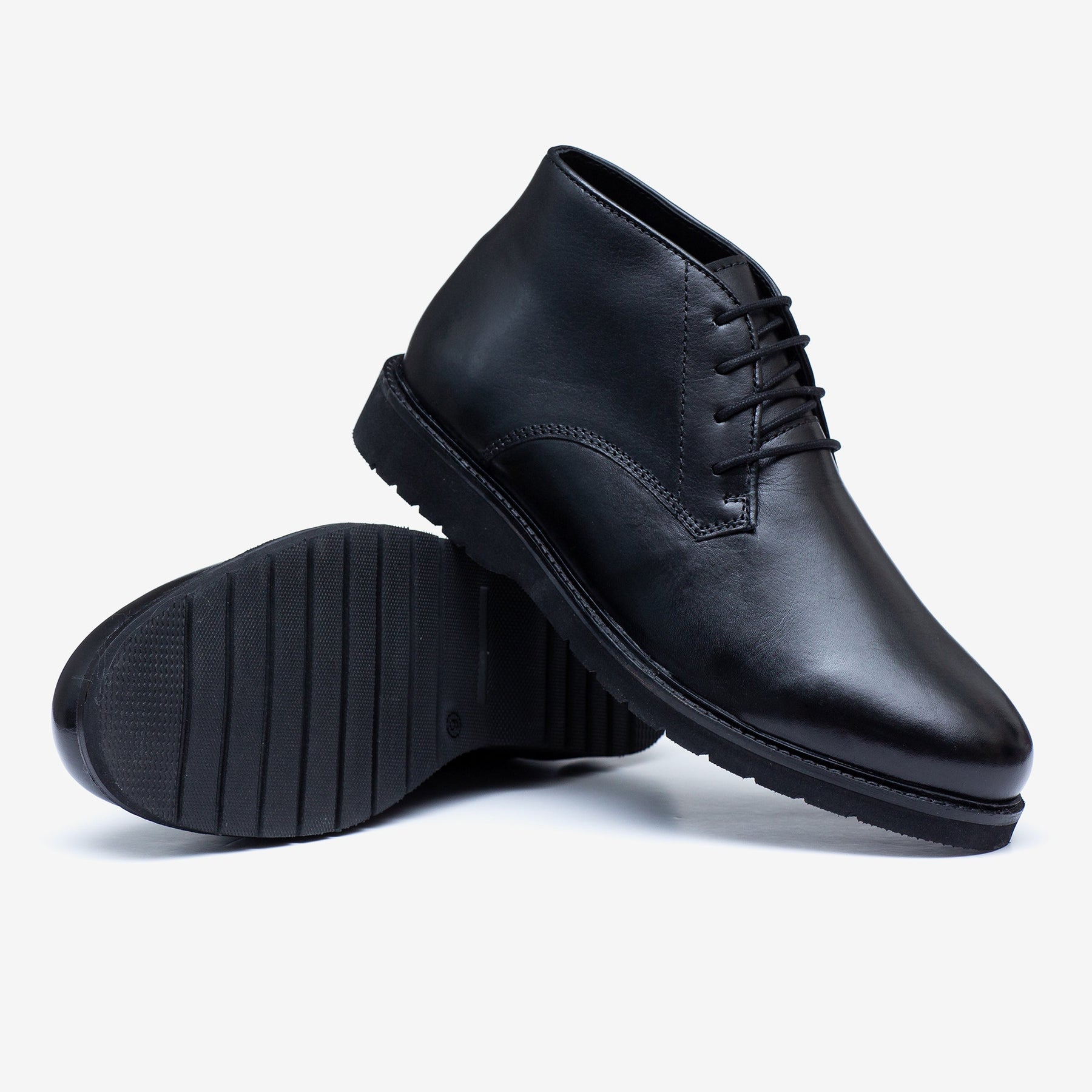 Tredd Men's Wide Fit Tredd Well William 22757 Leather Dress Boots - Black ...