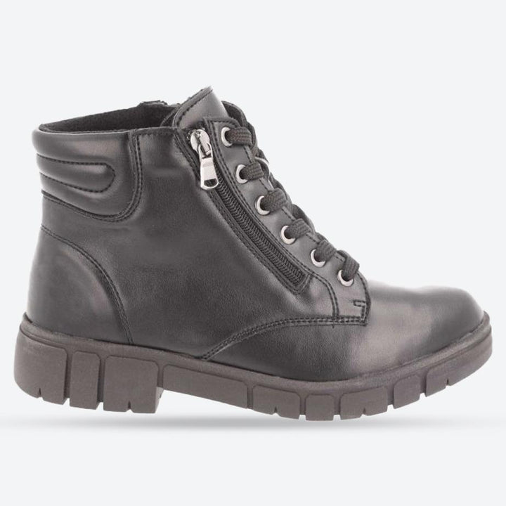 Women's Wide Fit DB Alice Ankle Boots in Black Synthetic - Image 1