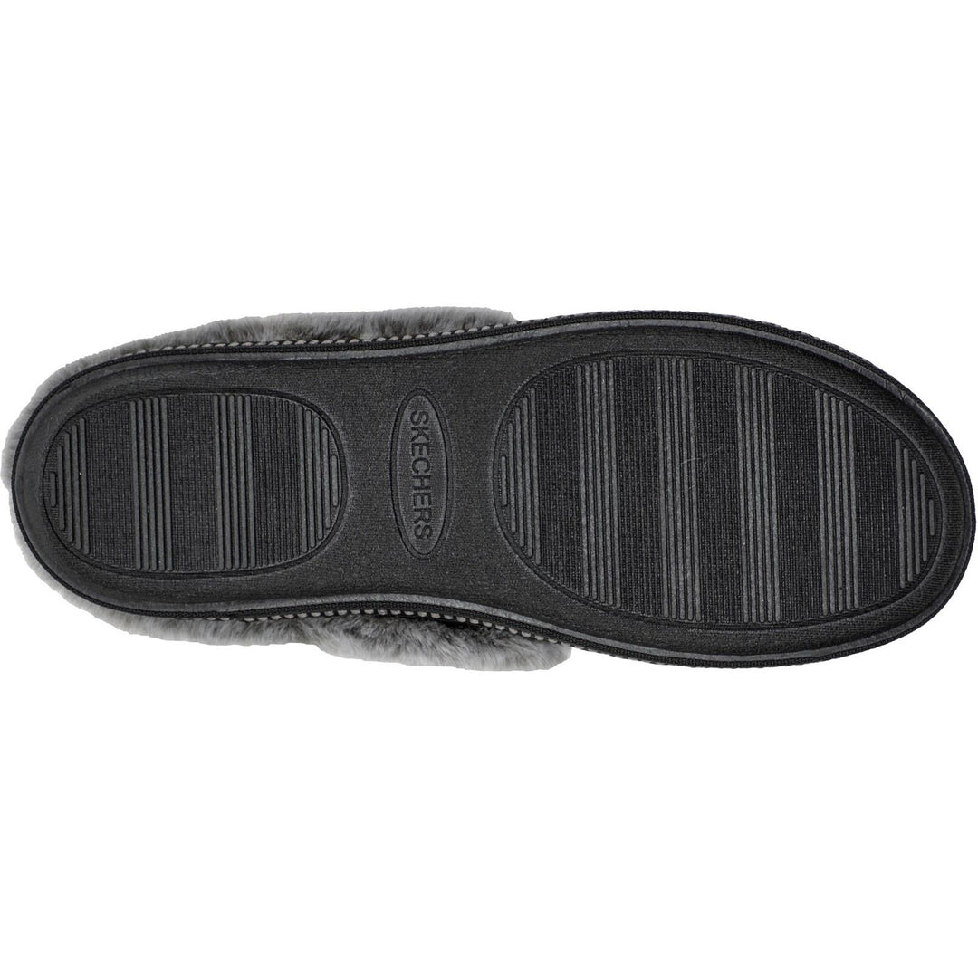 Women's Wide Fit Skechers 167625 Cozy Campfire Lovely Life Slippers