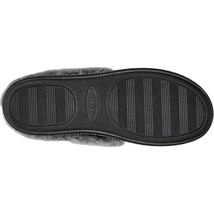 Women's Wide Fit Skechers 167625 Cozy Campfire Lovely Life Slippers