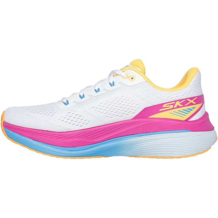 Women's Wide Fit Skechers 128901 Performance Max Cushioning Propulsion Trainers in Black/Purple - Image 1