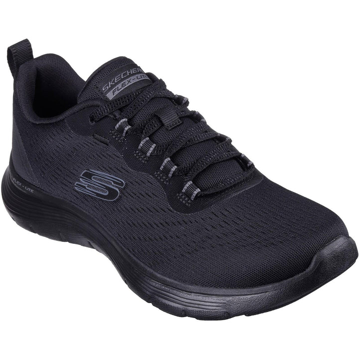 Women's Wide Fit Skechers 150201 Flex Appeal 5.0 New Path Trainer in Black - Image 1