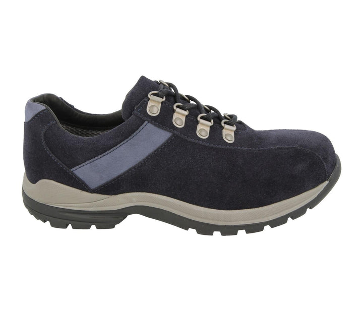 Womens Wide Fit DB Wyoming Walking Trainers in Black Suede - Image 7