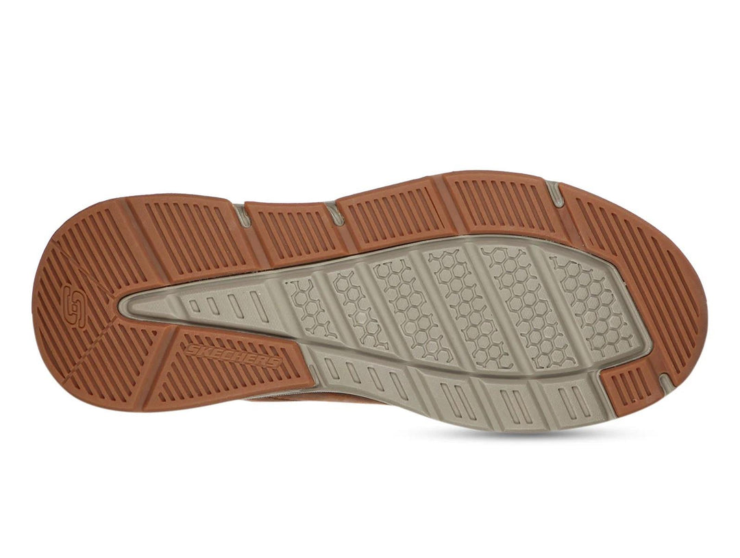 Skechers 210021 Wide Benago Hombre Trainers Dark Brown-6