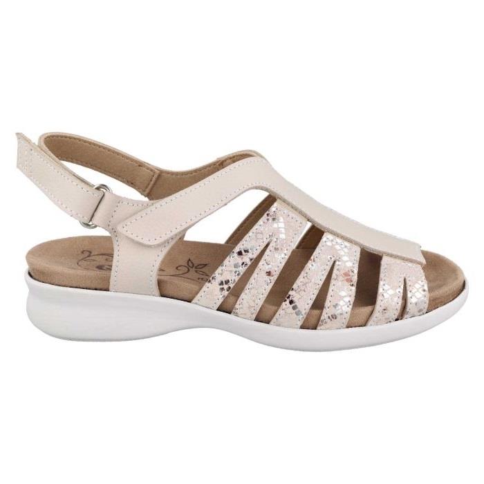 Women's Wide Fit DB Treasure Sandals in Sky Blue Leather - Image 1