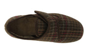 Mens Wide Fit DB Tartan Slippers