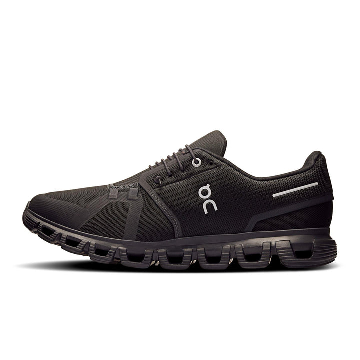 Men's Wide Fit On Cloud 6 Wide Trainers in Black/White - Image 1