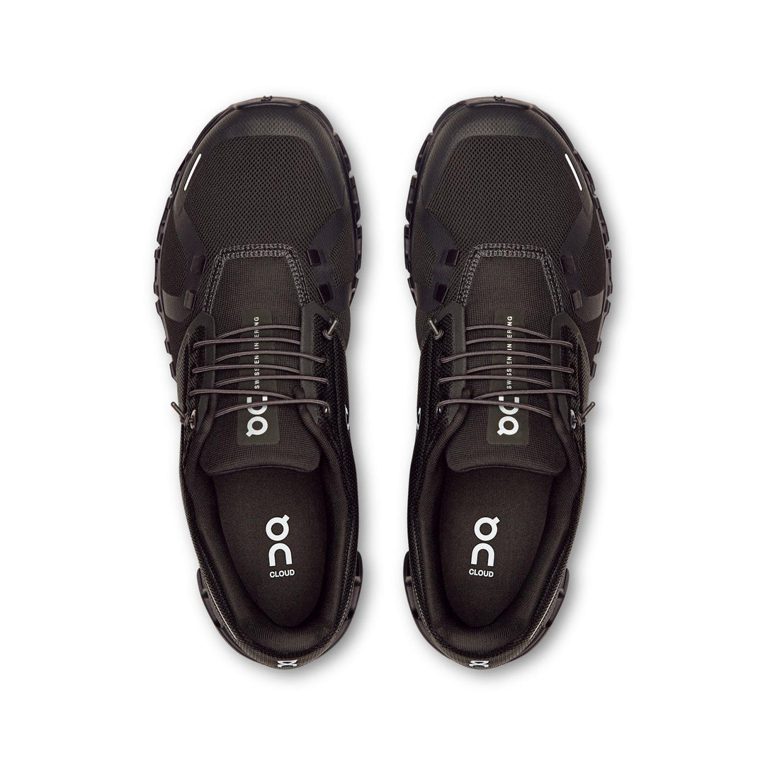 Men's Wide Fit On Cloud 6 Wide Trainers in Black/White - Image 5