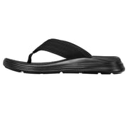 Men's Wide Fit Skechers 204383 Relaxed Fit Sargo Point Vista Flip Flops